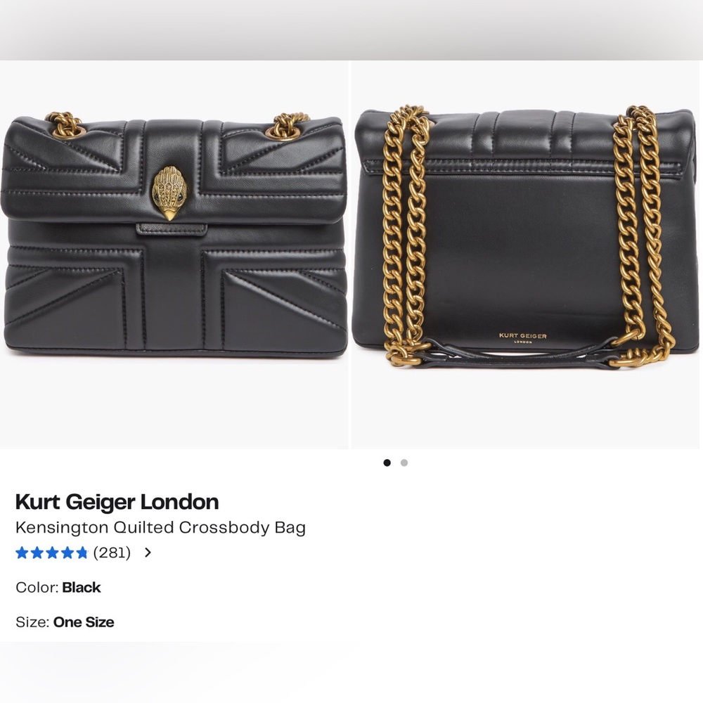 Kurt Geiger Quilted Leather Soho bag